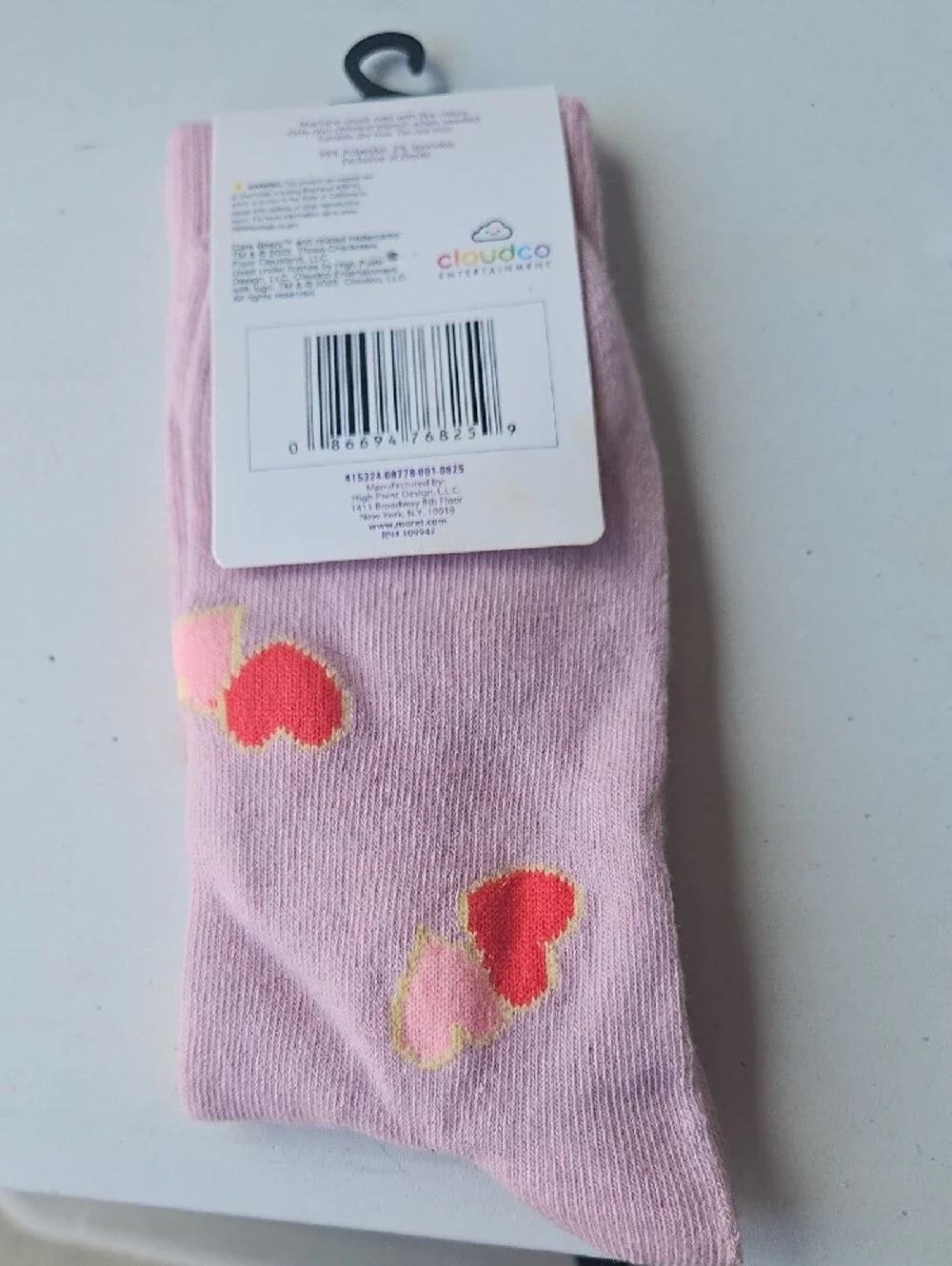 Care Bears Pink & Coral Heart Bear Kids Socks